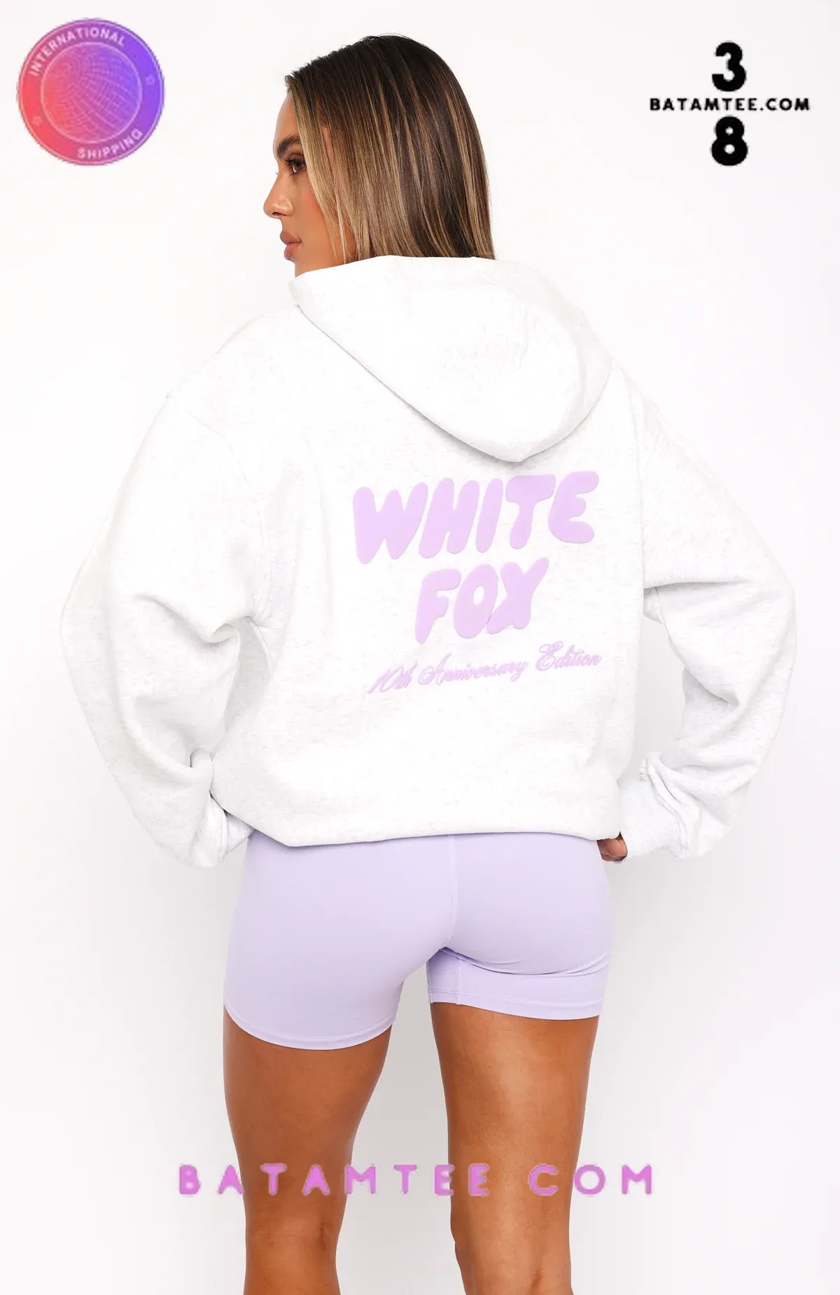 White Fox 10th Anniversary Glacier Grey Hoodie - Batamtee Shop ...